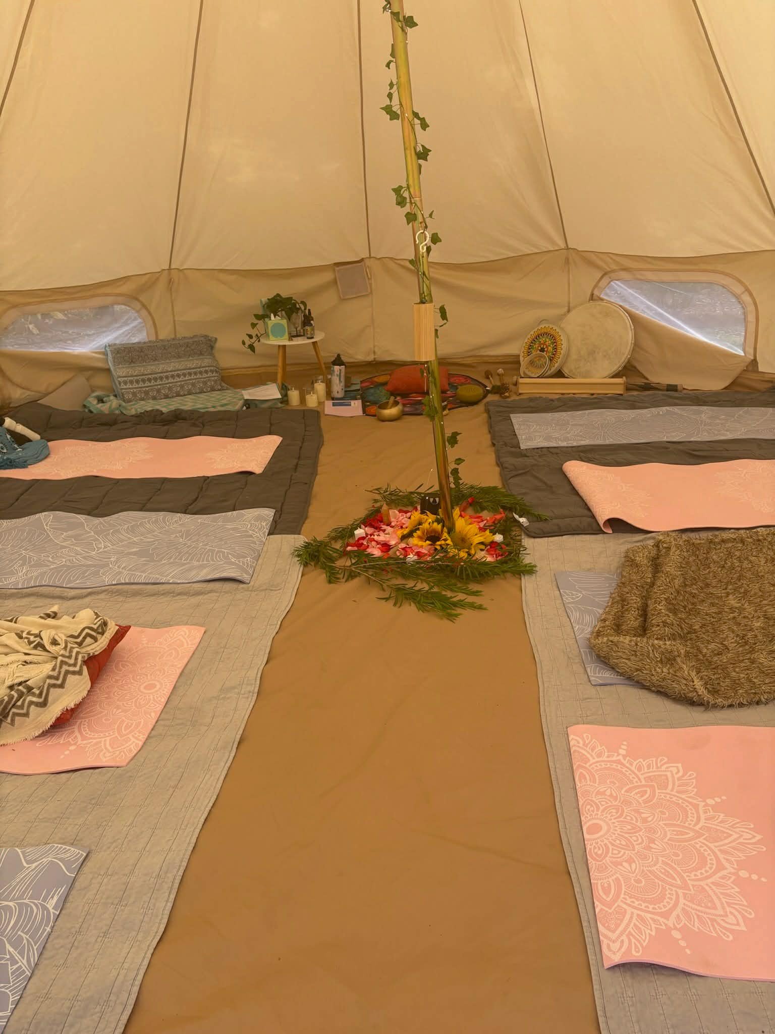 Healing space and wellness activities